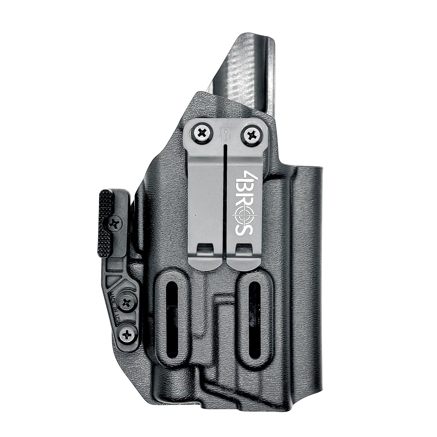For the best Inside Waistband Holster for the Smith & Wesson M&P Compact 9mm 4" pistol & Streamlight TLR-7 A, X, & TLR-7 HL-X, shop Four Brothers holsters. 