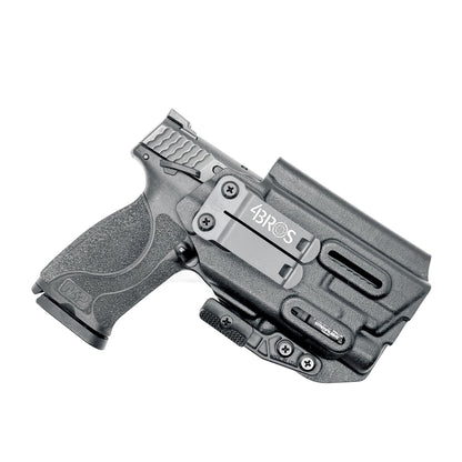 For the best Inside Waistband Holster for the Smith & Wesson M&P Compact 9mm 4" pistol & Streamlight TLR-7 A, X, & TLR-7 HL-X, shop Four Brothers holsters. 