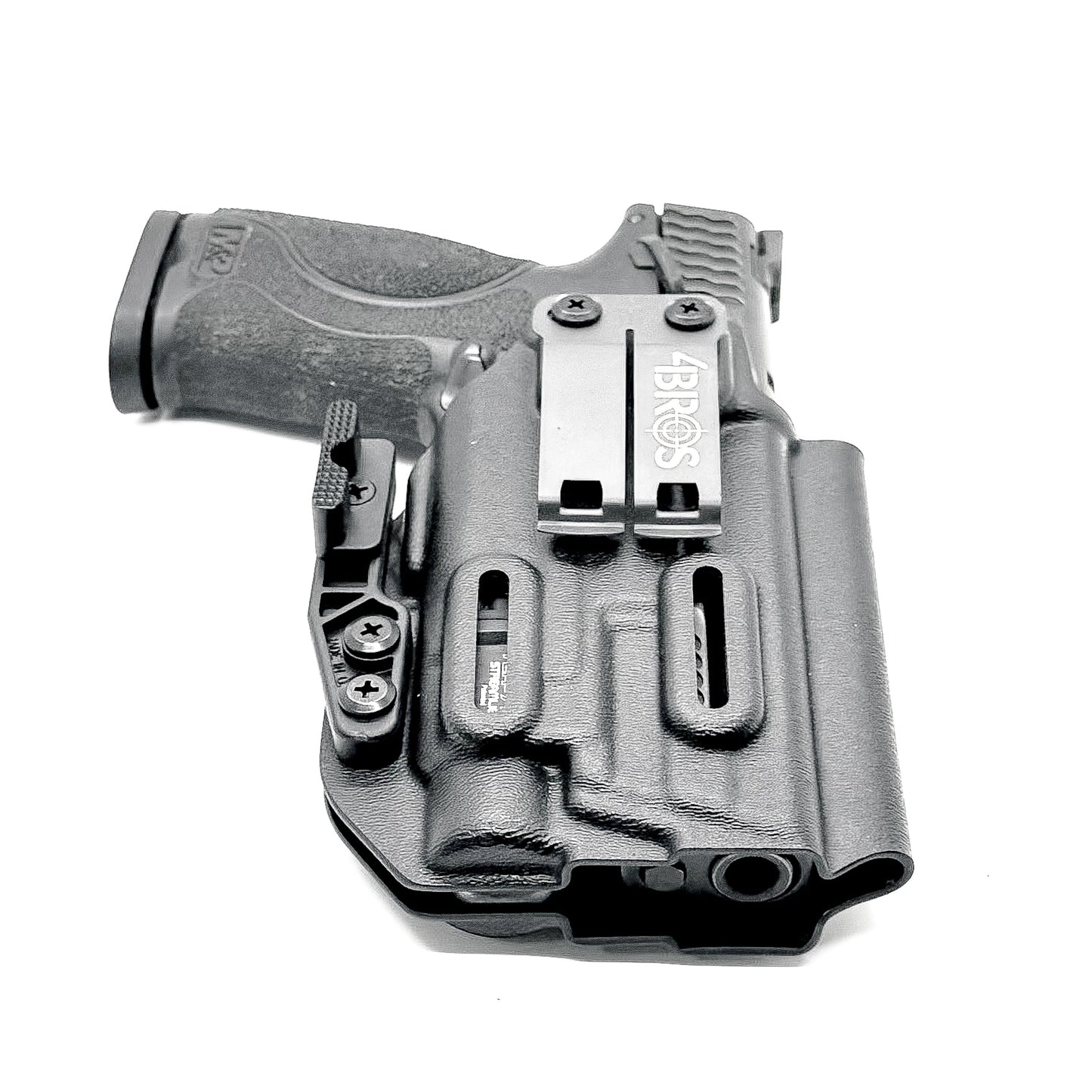 For the best Inside Waistband Holster for the Smith & Wesson M&P Compact 9mm 4" pistol & Streamlight TLR-7 A, X, & TLR-7 HL-X, shop Four Brothers holsters. 