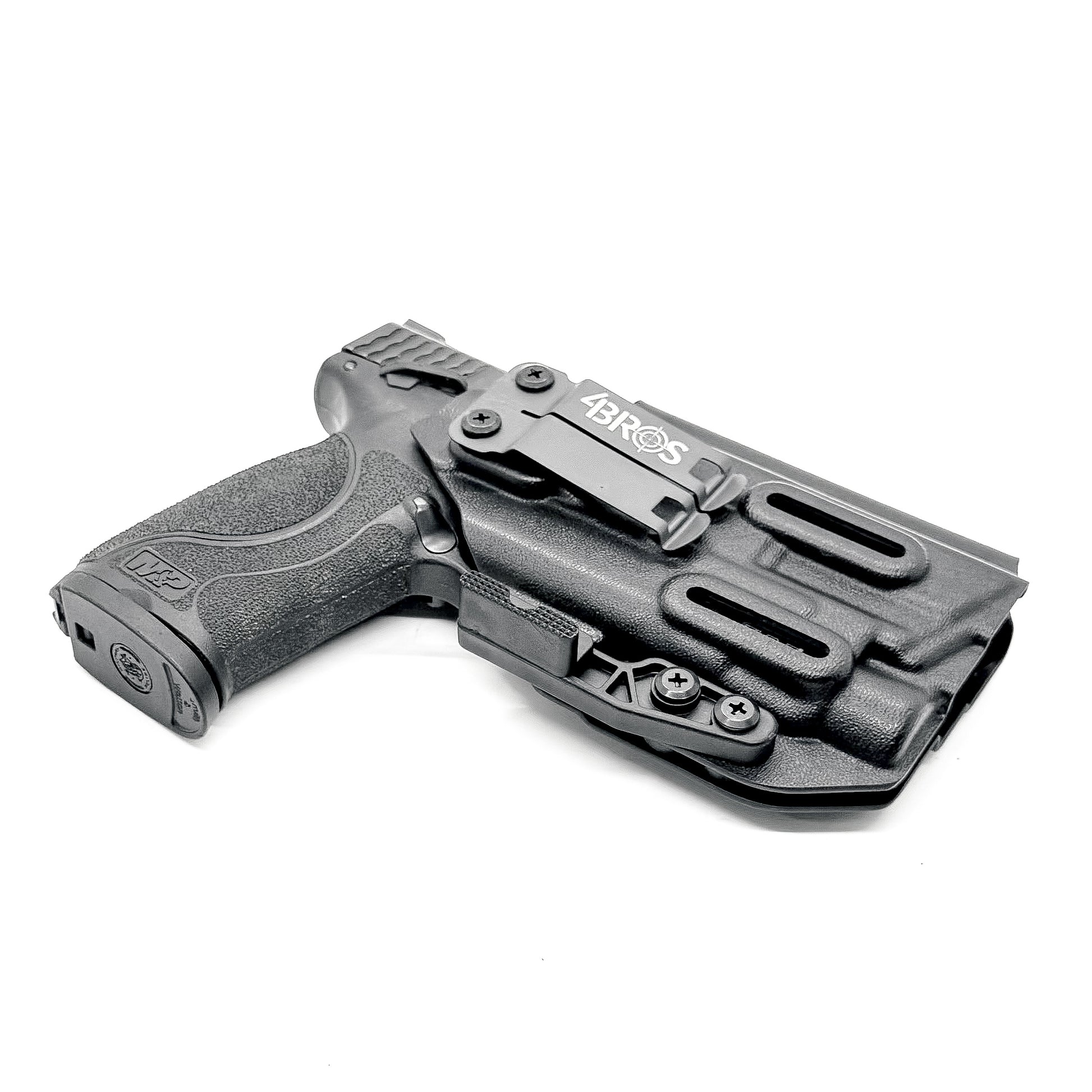 For the best Inside Waistband Holster for the Smith & Wesson M&P Compact 9mm 4" pistol & Streamlight TLR-7 A, X, & TLR-7 HL-X, shop Four Brothers holsters. 