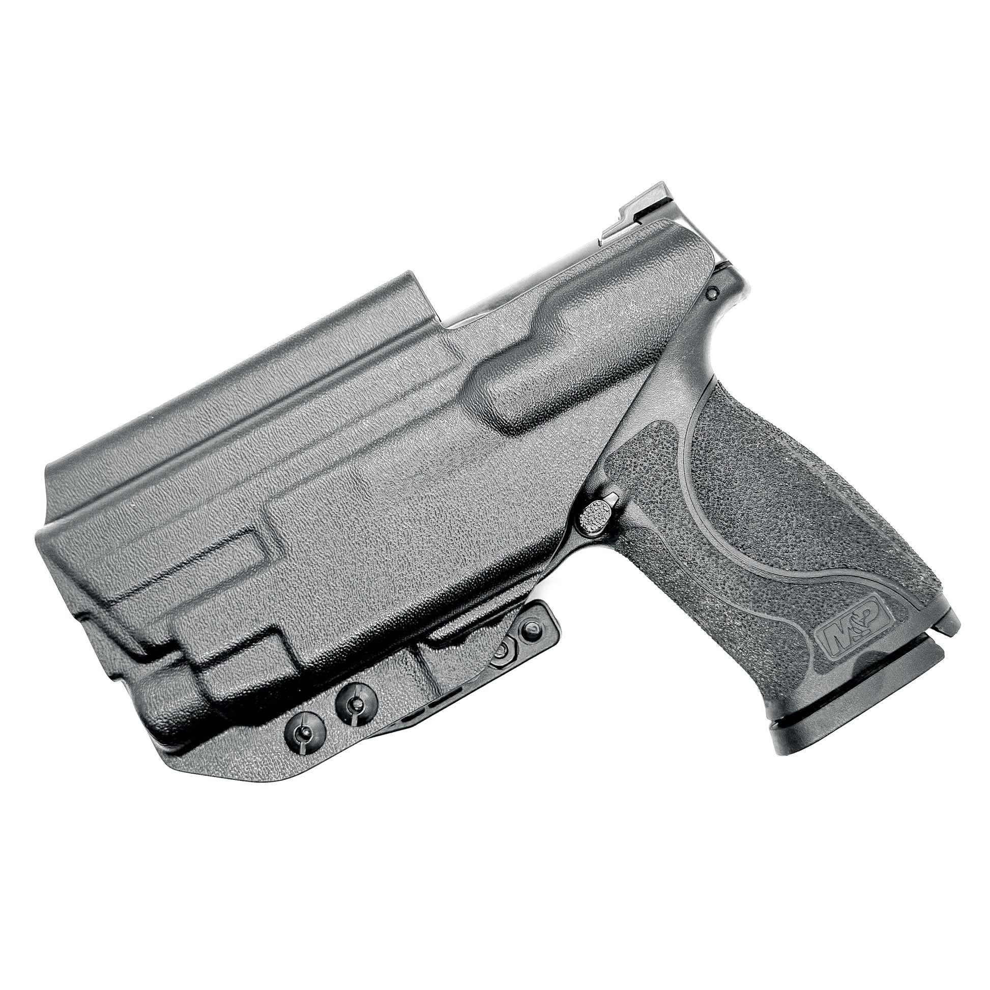For the best Inside Waistband Holster for the Smith & Wesson M&P Compact 9mm 4" pistol & Streamlight TLR-7 A, X, & TLR-7 HL-X, shop Four Brothers holsters. 