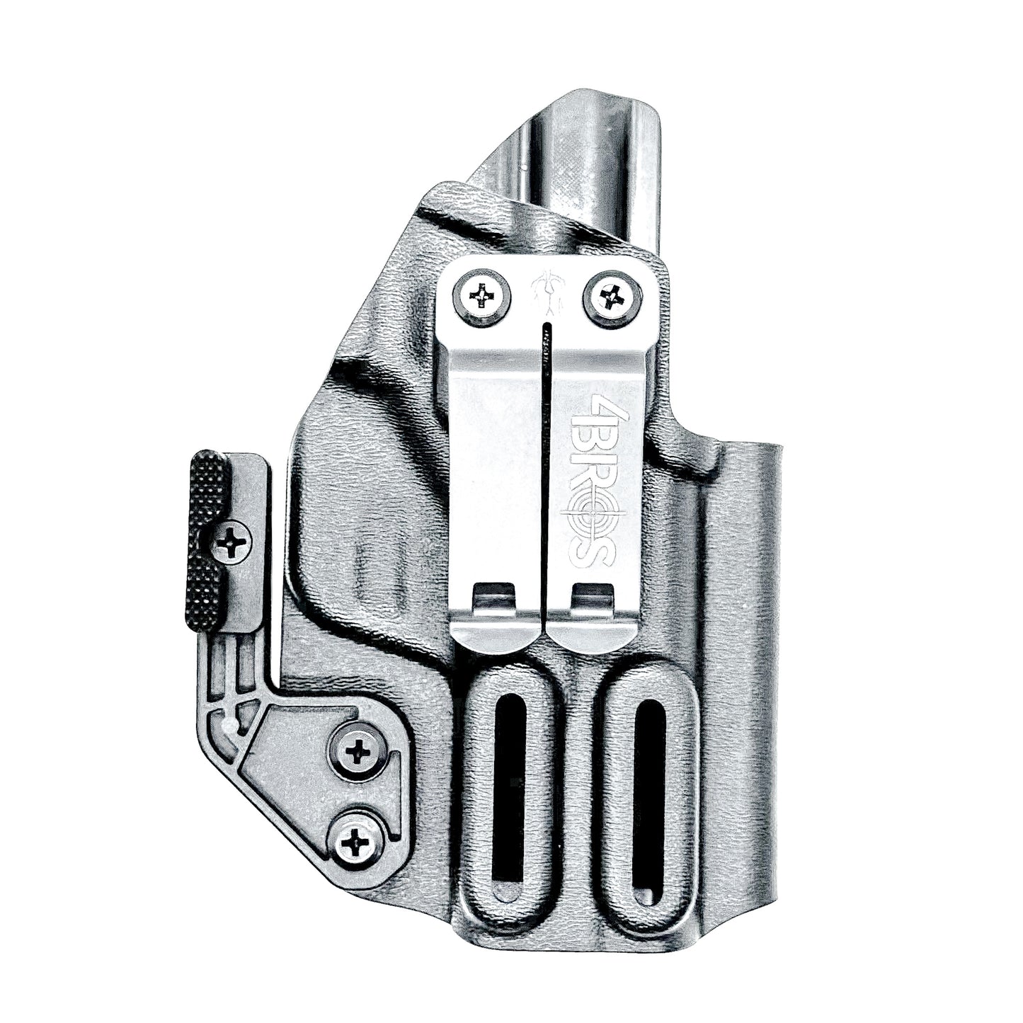 IWB holster for Smith & Wesson M&P M2.0 3.6" Compact & Subcompact 9mm pistols. Red dot ready, thumb safety compatible, made in the USA from .093" Kydex.