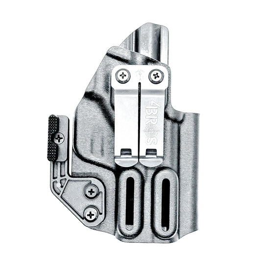 IWB holster for Smith & Wesson M&P M2.0 3.6" Compact & Subcompact 9mm pistols. Red dot ready, thumb safety compatible, made in the USA from .093" Kydex.