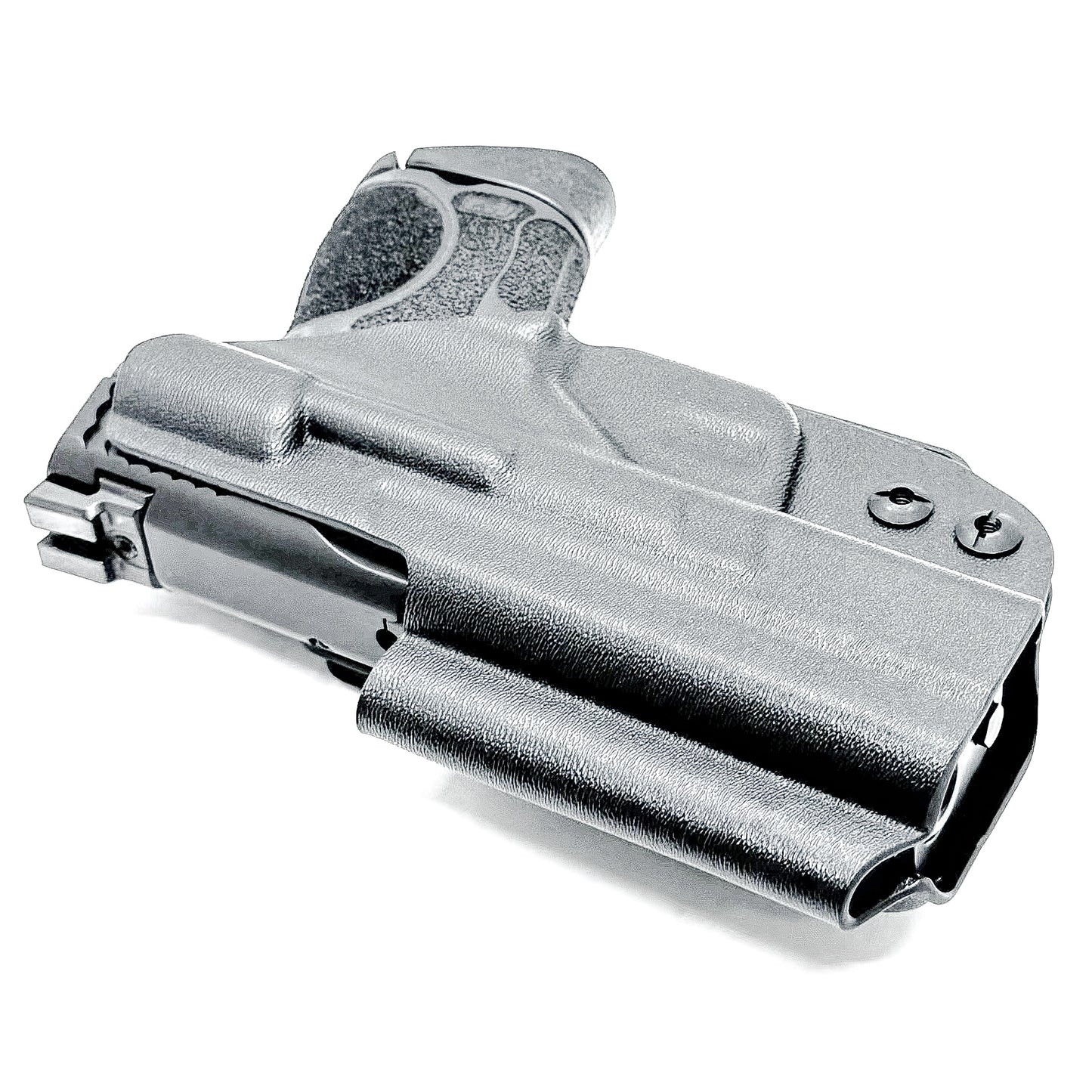 IWB holster for Smith & Wesson M&P M2.0 3.6" Compact & Subcompact 9mm pistols. Red dot ready, thumb safety compatible, made in the USA from .093" Kydex.