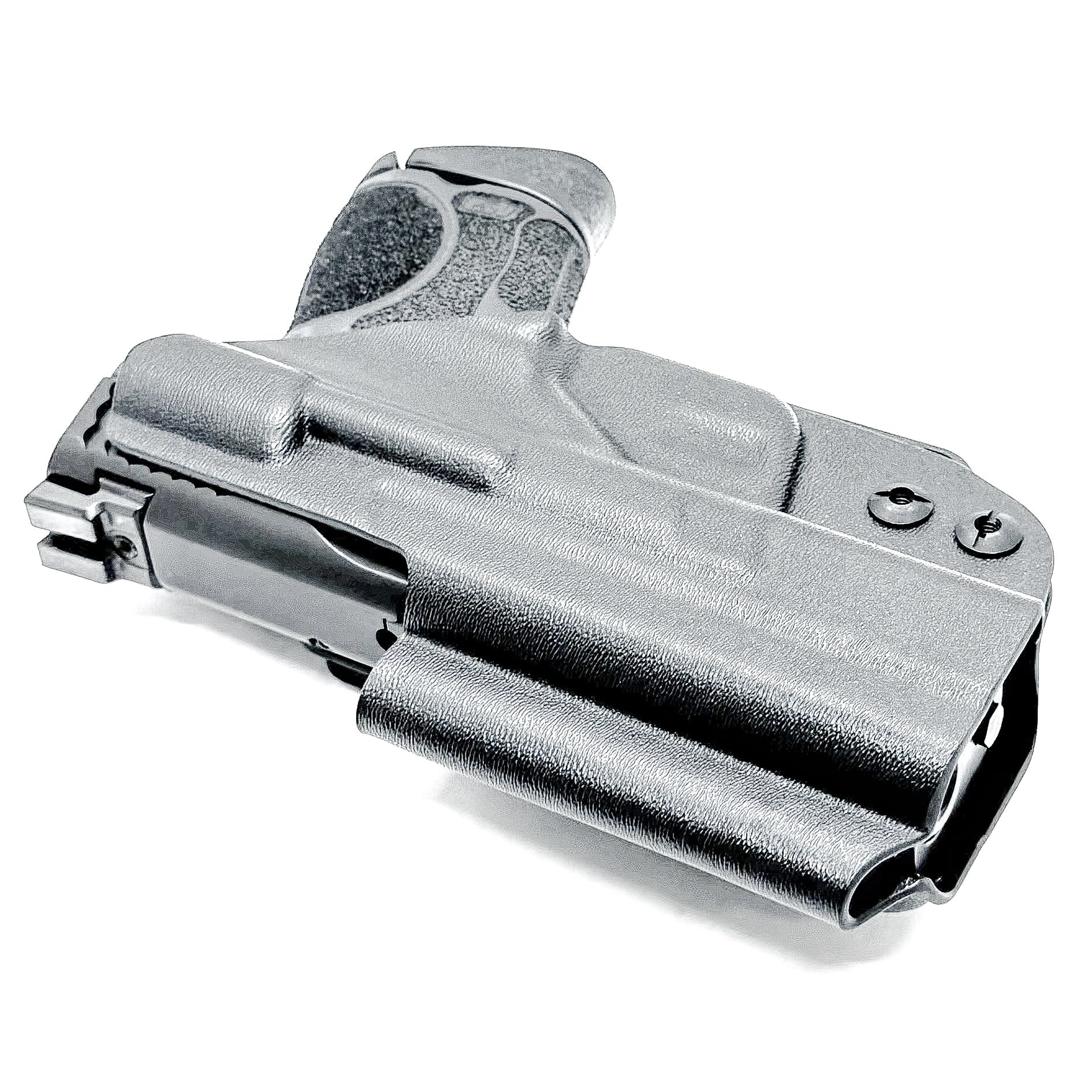 IWB holster for Smith & Wesson M&P M2.0 3.6" Compact & Subcompact 9mm pistols. Red dot ready, thumb safety compatible, made in the USA from .093" Kydex.