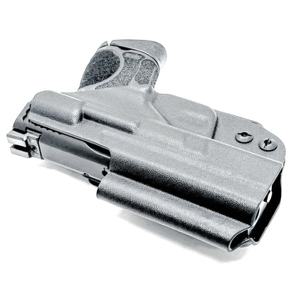 IWB holster for Smith & Wesson M&P M2.0 3.6" Compact & Subcompact 9mm pistols. Red dot ready, thumb safety compatible, made in the USA from .093" Kydex.