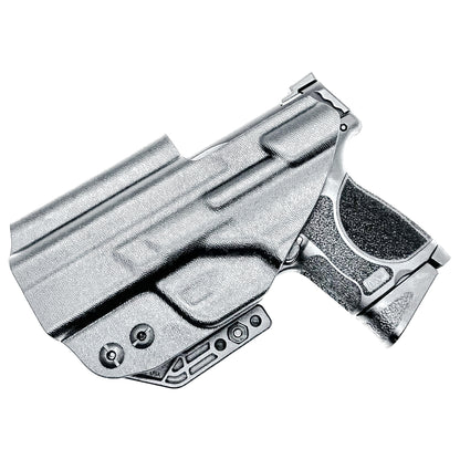 IWB holster for Smith & Wesson M&P M2.0 3.6" Compact & Subcompact 9mm pistols. Red dot ready, thumb safety compatible, made in the USA from .093" Kydex.
