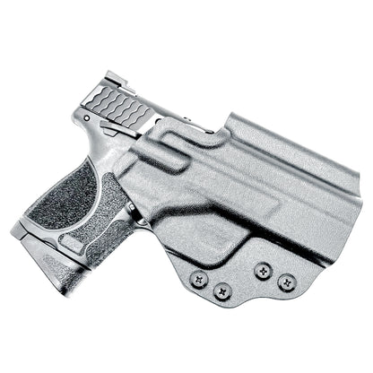 OWB holster for M&P M2.0 3.6" Compact & Subcompact 9mm. Optic ready, suppressor sight compatible, .093" Kydex, made in the USA for range or duty use.