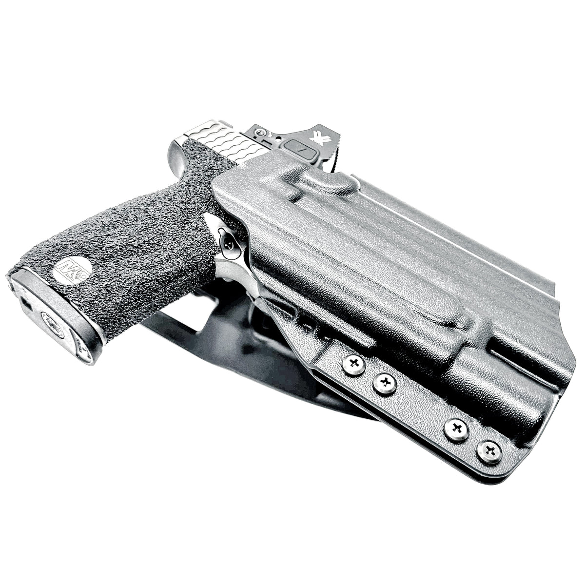 For the best Outside Waistband Smith & Wesson M&P M2.0 4", 4.22 or 4.6" pistol & Surefire X300 Duty & Competition Style Holster, shop Four Brothers Holsters.