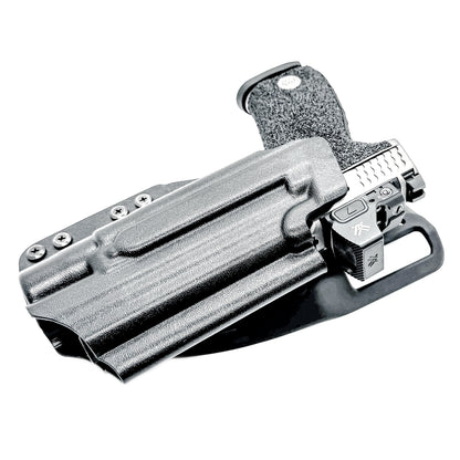 For the best Outside Waistband Smith & Wesson M&P M2.0 4", 4.22 or 4.6" pistol & Surefire X300 Duty & Competition Style Holster, shop Four Brothers Holsters.