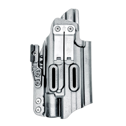 For the best IWB AIWB Inside Waistband Kydex Holster for the Smith & Wesson M&P M2.0 4", 4.22", or 4.6" pistol & Surefire X300 shop Four Brothers Holsters.
