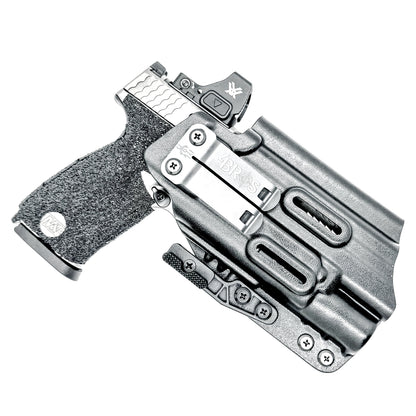 For the best IWB AIWB Inside Waistband Kydex Holster for the Smith & Wesson M&P M2.0 4", 4.22", or 4.6" pistol & Surefire X300 shop Four Brothers Holsters.
