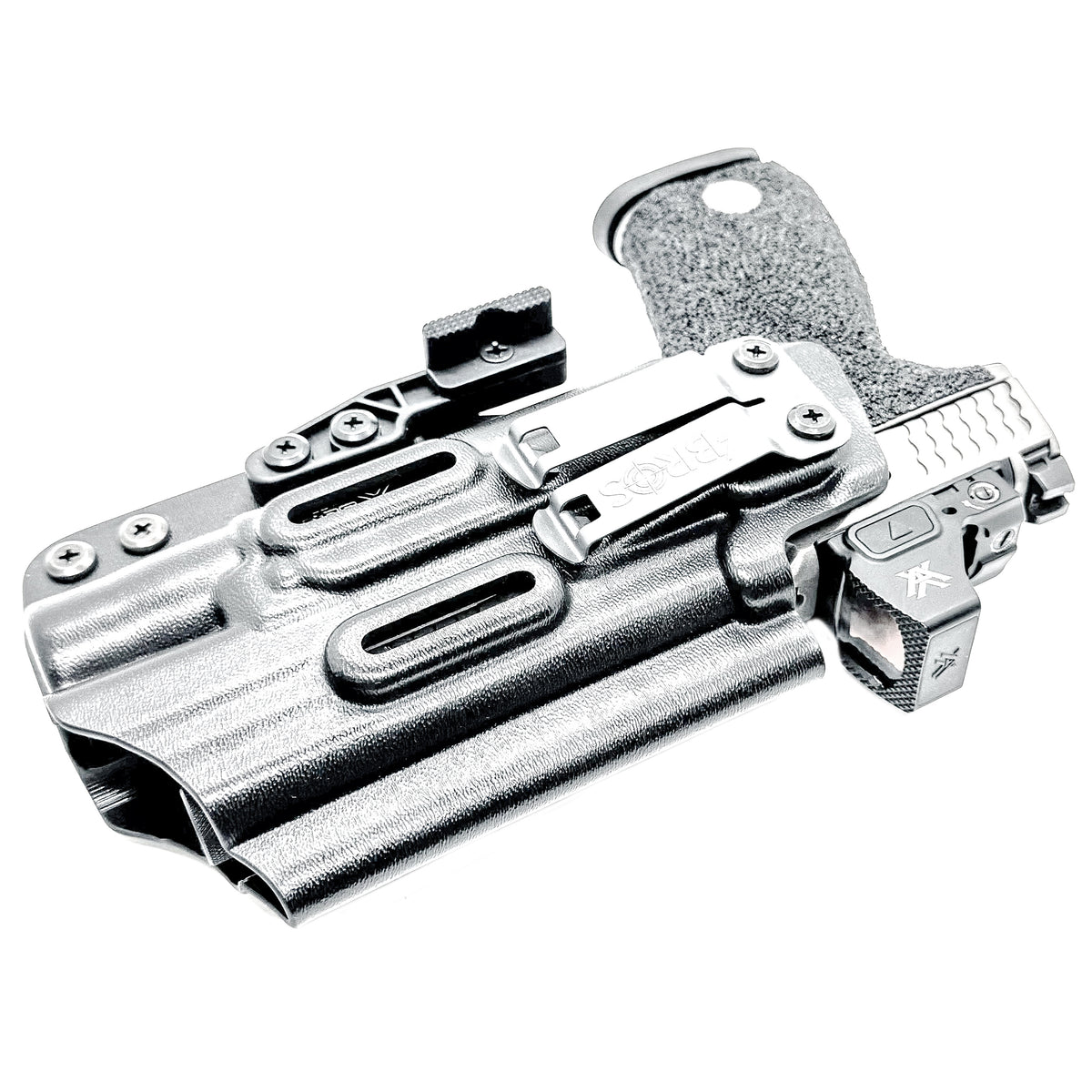 For the best IWB AIWB Inside Waistband Kydex Holster for the Smith & Wesson M&P M2.0 4", 4.22", or 4.6" pistol & Surefire X300 shop Four Brothers Holsters.
