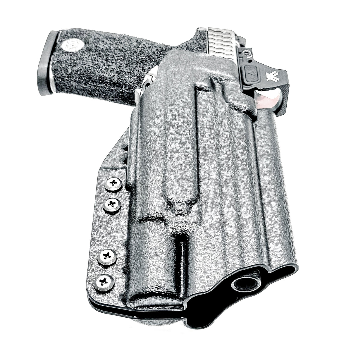 For the best Outside Waistband OWB Kydex Holster for the Smith & Wesson M&P M2.0 4", 4.22, or 4.6" pistol & Surefire X300 shop Four Brothers 4BROS Holsters.