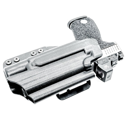 For the best Outside Waistband OWB Kydex Holster for the Smith & Wesson M&P M2.0 4", 4.22, or 4.6" pistol & Surefire X300 shop Four Brothers 4BROS Holsters.