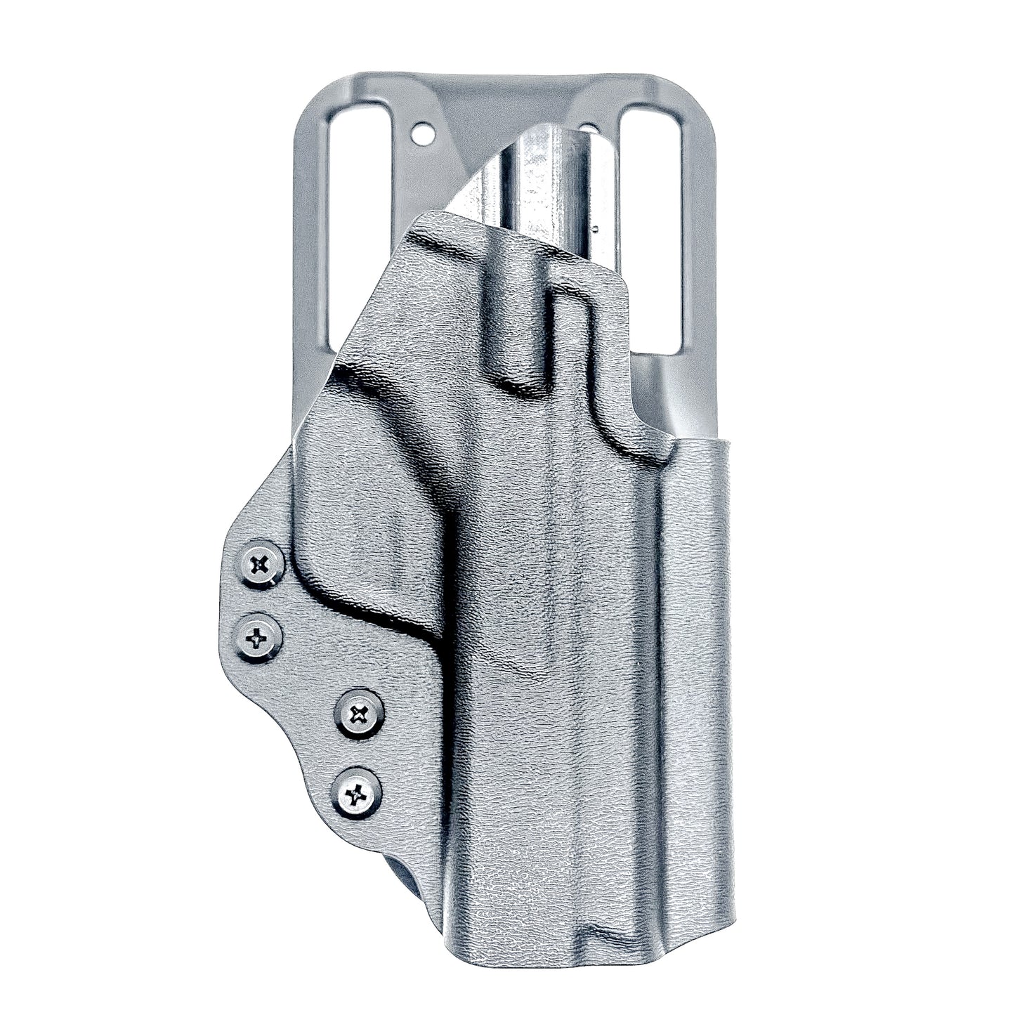 Duty and competition-style outside waistband Kydex holster for Smith & Wesson M&P 4" and 4.25" pistols – proudly made in the USA by Four Brothers Holsters.