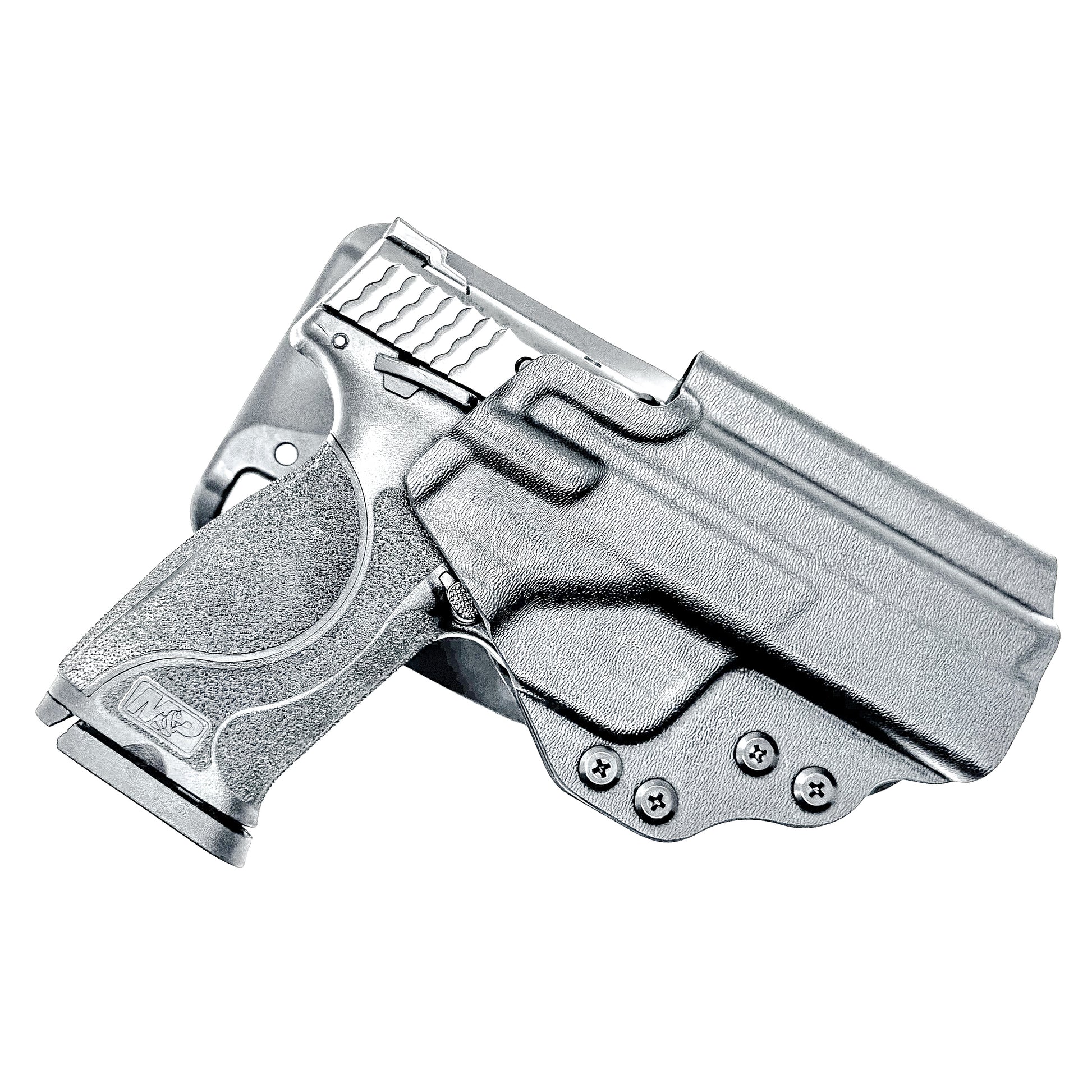 Duty and competition-style outside waistband Kydex holster for Smith & Wesson M&P 4" and 4.25" pistols – proudly made in the USA by Four Brothers Holsters.