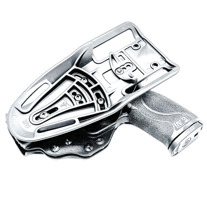 Duty and competition-style outside waistband Kydex holster for Smith & Wesson M&P 4" and 4.25" pistols – proudly made in the USA by Four Brothers Holsters.