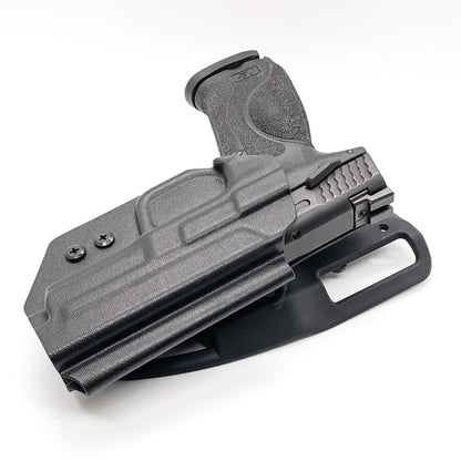 For the best Outside Waistband Smith and Wesson M&P 4" and 4.25” Duty & Competition Style Kydex Holster, shop Four Brothers 4BROS Holsters.  Made in the USA.