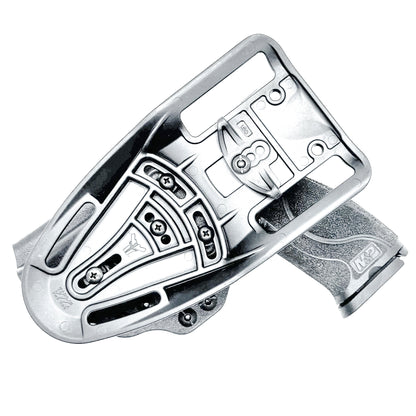 Duty and competition-style outside waistband Kydex holster for Smith & Wesson M&P 4" and 4.25" pistols – proudly made in the USA by Four Brothers Holsters.