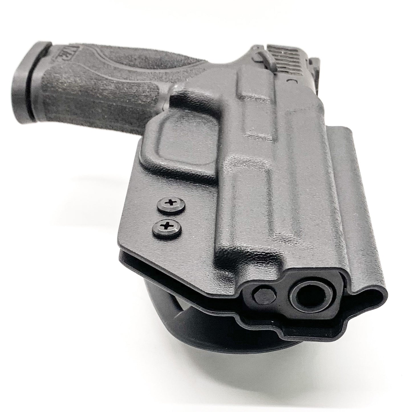 For the best Outside Waistband Smith and Wesson M&P 4" and 4.25” Duty & Competition Style Kydex Holster, shop Four Brothers 4BROS Holsters.  Made in the USA.