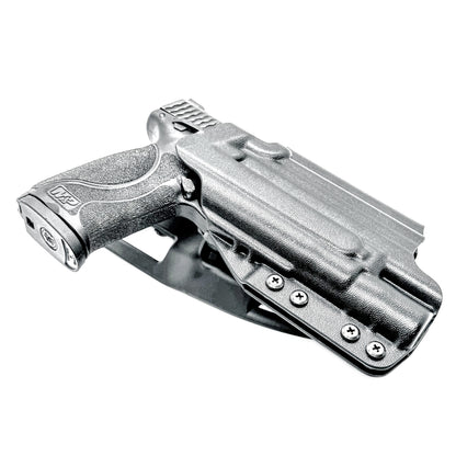 Smith & Wesson M&P 4.25" M2.0 & Surefire X300 Duty & Competition holster from 4BROS. For range training or OWB carry; available for right-& left-handed shooters.