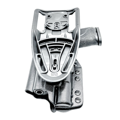 Smith & Wesson M&P 4.25" M2.0 & Surefire X300 Duty & Competition holster from 4BROS. For range training or OWB carry; available for right-& left-handed shooters.