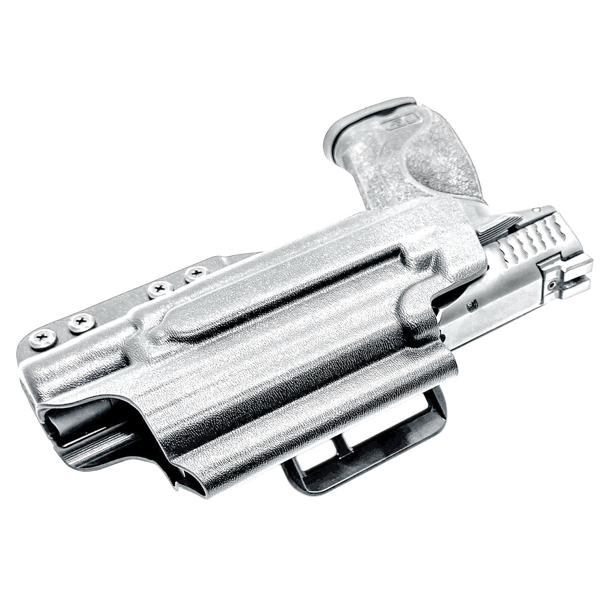 OWB (Outside Waistband) Holster for Smith & Wesson M&P 4.25" M2.0 equipped with Surefire X300 weapon light. Available for right- & left-handed shooters.