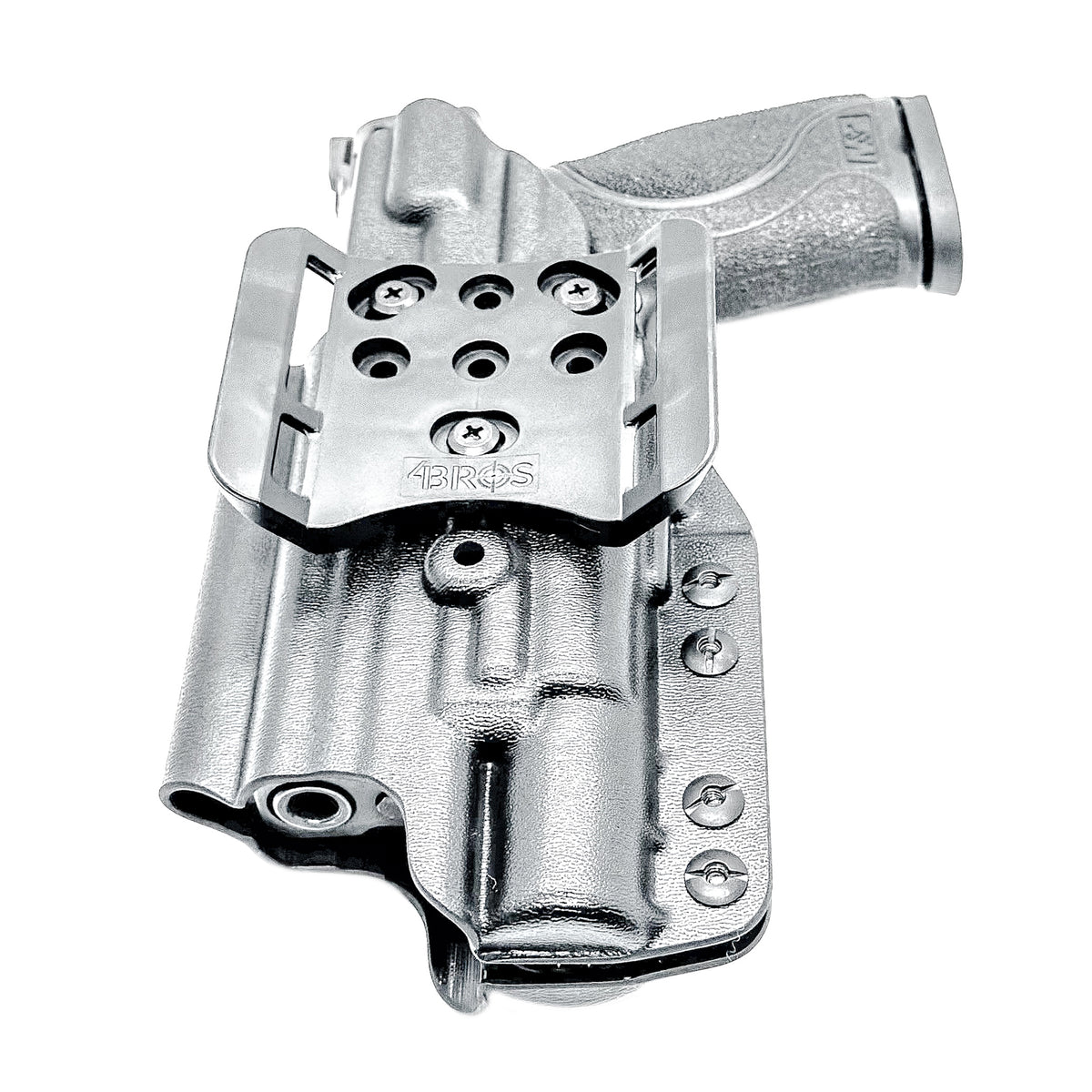 OWB (Outside Waistband) Holster for Smith & Wesson M&P 4.25" M2.0 equipped with Surefire X300 weapon light. Available for right- & left-handed shooters.