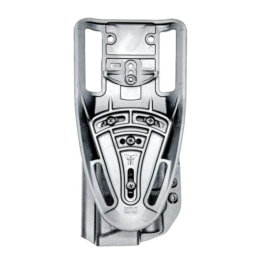 Black OWB Duty and Competiton Holster for the Smith & Wesson M&P M2.0 10mm 4.6" & TLR-7 HL-X light with a Duty Drop Attachment.