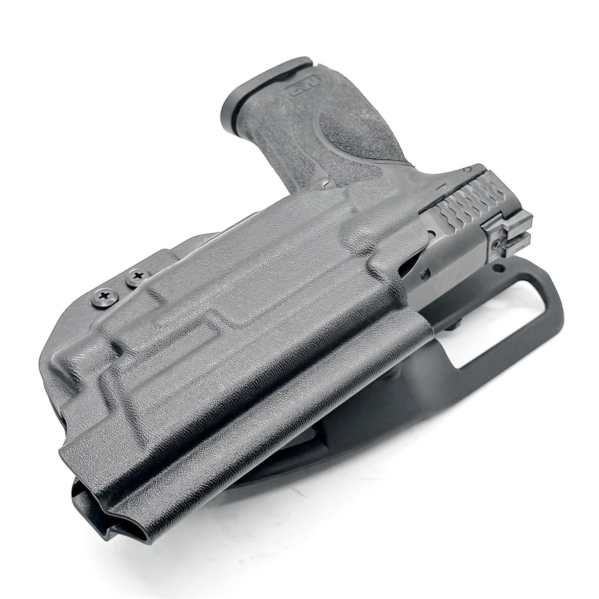 For the best Outside Waistband Smith & Wesson M&P 4.6" 10MM pistol & Streamlight TLR-7 HL-X, X & A Duty & Competition Holster, shop Four Brothers Holsters. 