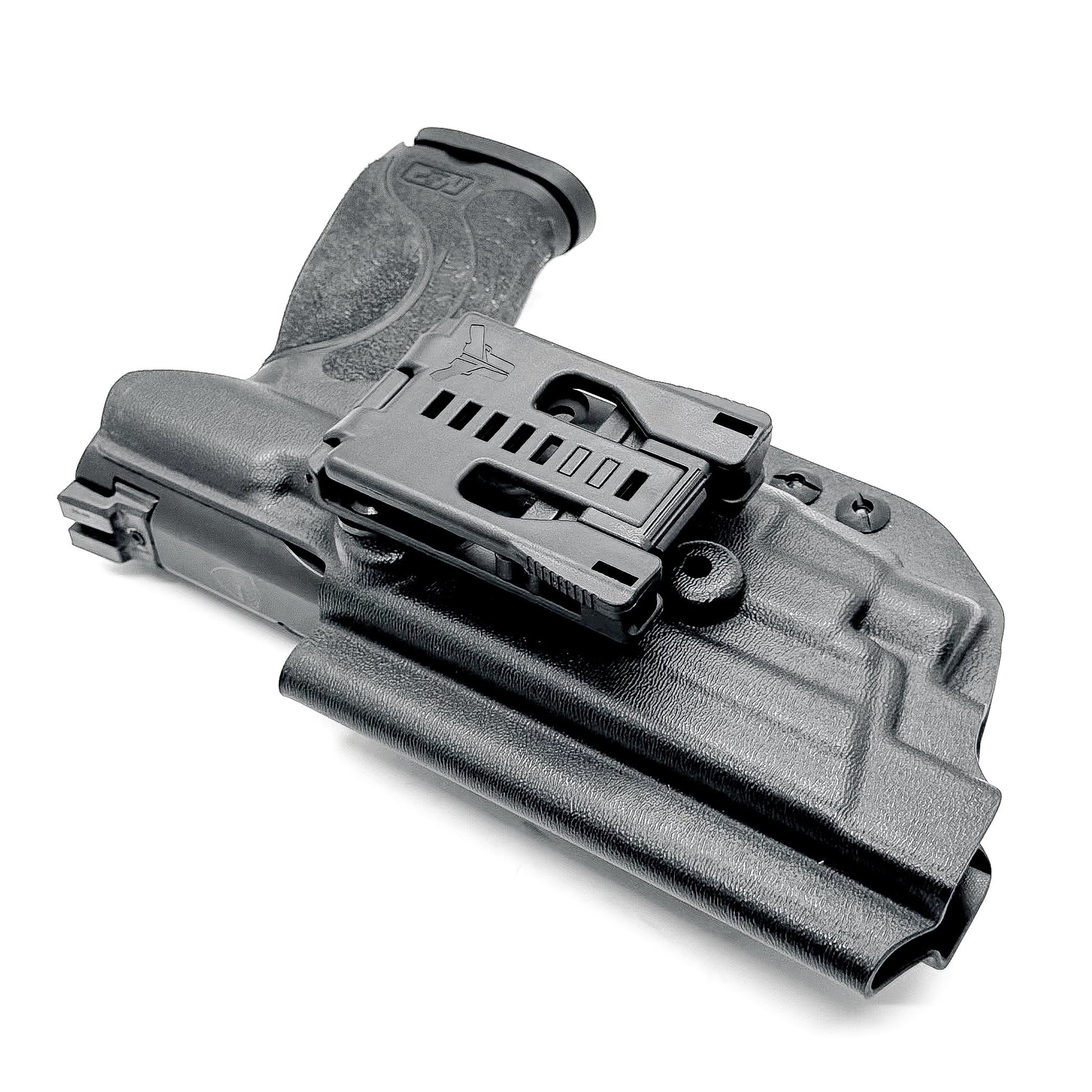 For the best Outside Waistband OWB Holster for the Smith & Wesson M&P 4.6" 10MM pistol & Streamlight TLR-7 A, X & TLR-7 HL-X shop Four Brothers 4BROS Holsters.