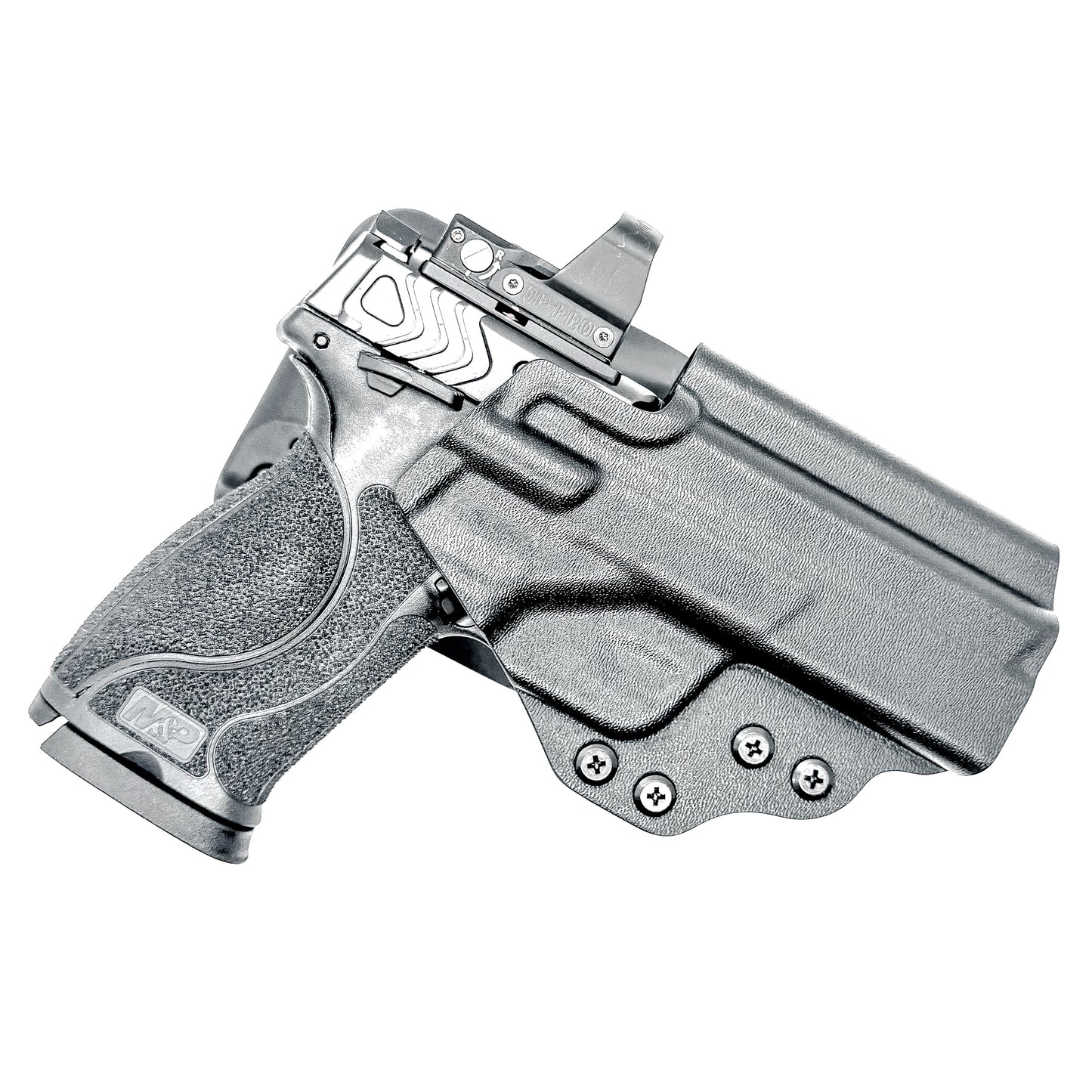 OWB Duty & Competition holster for Smith & Wesson M&P 10MM 4" pistol with or without thumb safety. Optic ready. Made in the USA by Four Brothers.