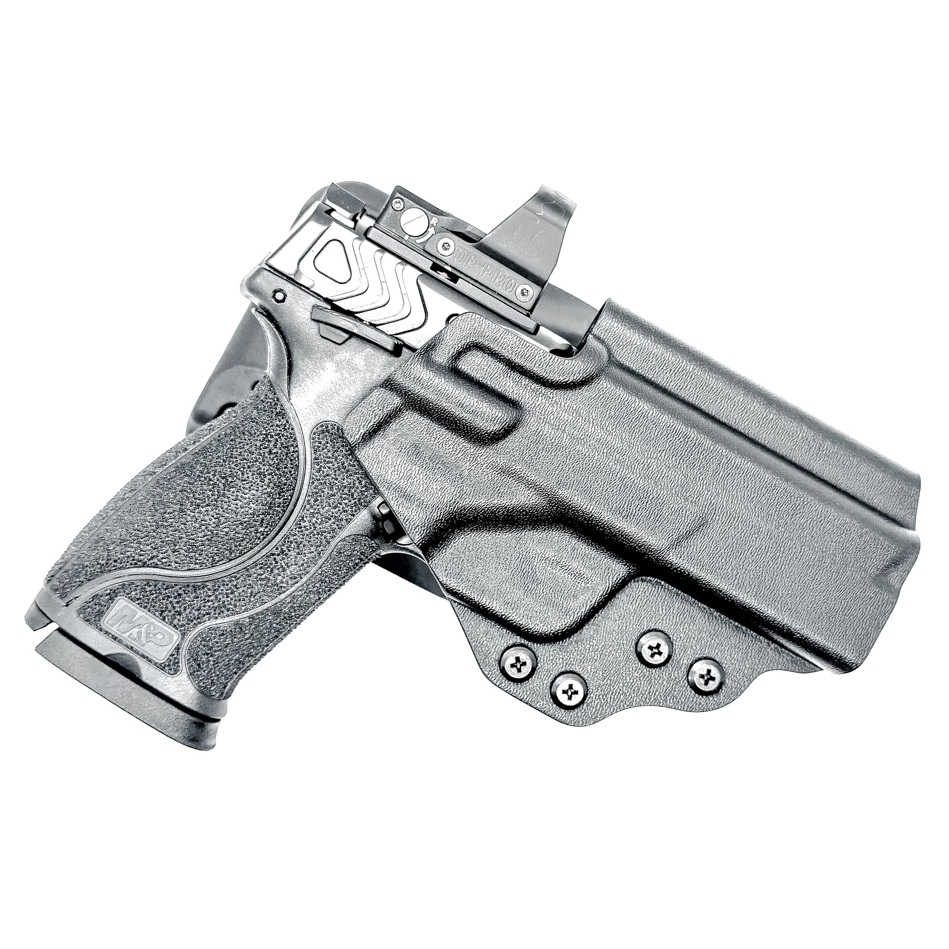 OWB Duty & Competition holster for Smith & Wesson M&P 10MM 4" pistol with or without thumb safety. Optic ready. Made in the USA by Four Brothers.