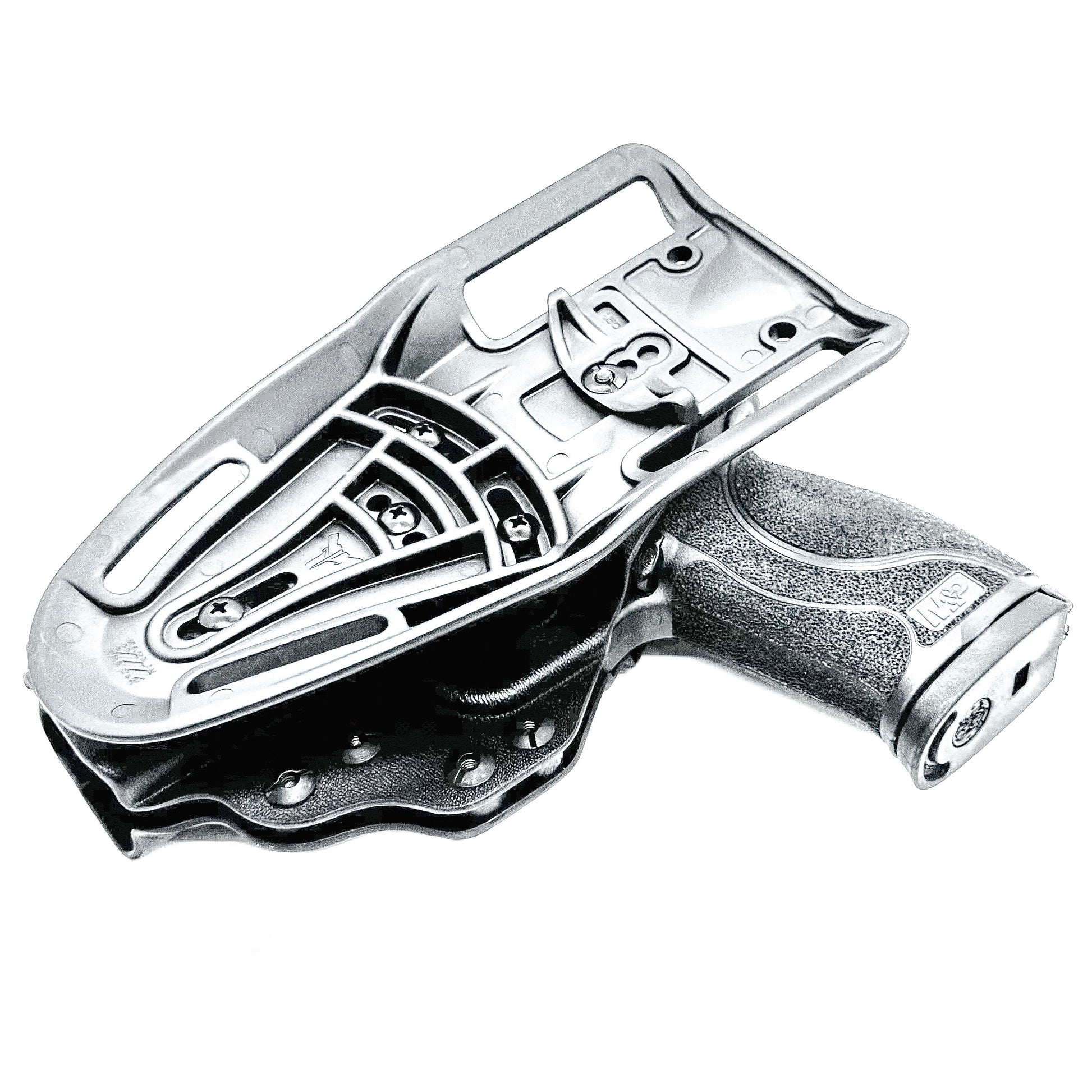 OWB Duty & Competition holster for Smith & Wesson M&P 10MM 4" pistol with or without thumb safety. Optic ready. Made in the USA by Four Brothers.
