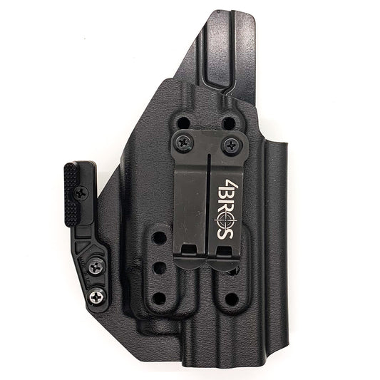 For the best IWB Kydex Inside Waistband Holster for the Smith & Wesson M&P 4" 10MM M2.0 with thumb safety & Streamlight TLR-8A, shop Four Brothers Holsters.  