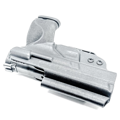 Inside waistband holster designed for Smith & Wesson M&P 1.0 and 2.0 9MM / .40 S&W 4.25" pistols with thumb safety – made by Four Brothers Holsters for secure, concealed carry.