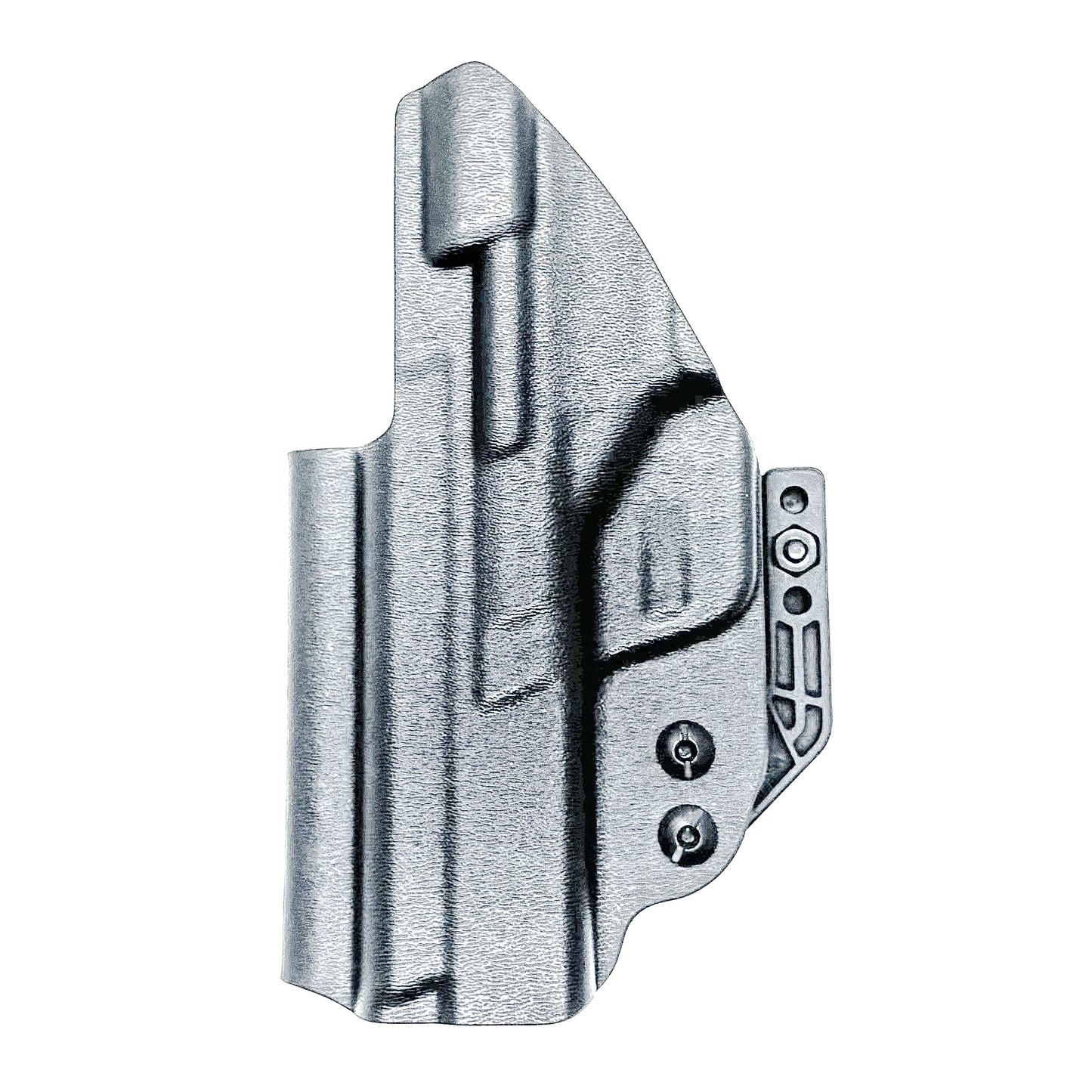 Inside waistband holster designed for Smith & Wesson M&P 1.0 and 2.0 9MM / .40 S&W 4.25" pistols with thumb safety – made by Four Brothers Holsters for secure, concealed carry.
