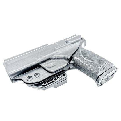 Inside waistband holster designed for Smith & Wesson M&P 1.0 and 2.0 9MM / .40 S&W 4.25" pistols with thumb safety – made by Four Brothers Holsters for secure, concealed carry.