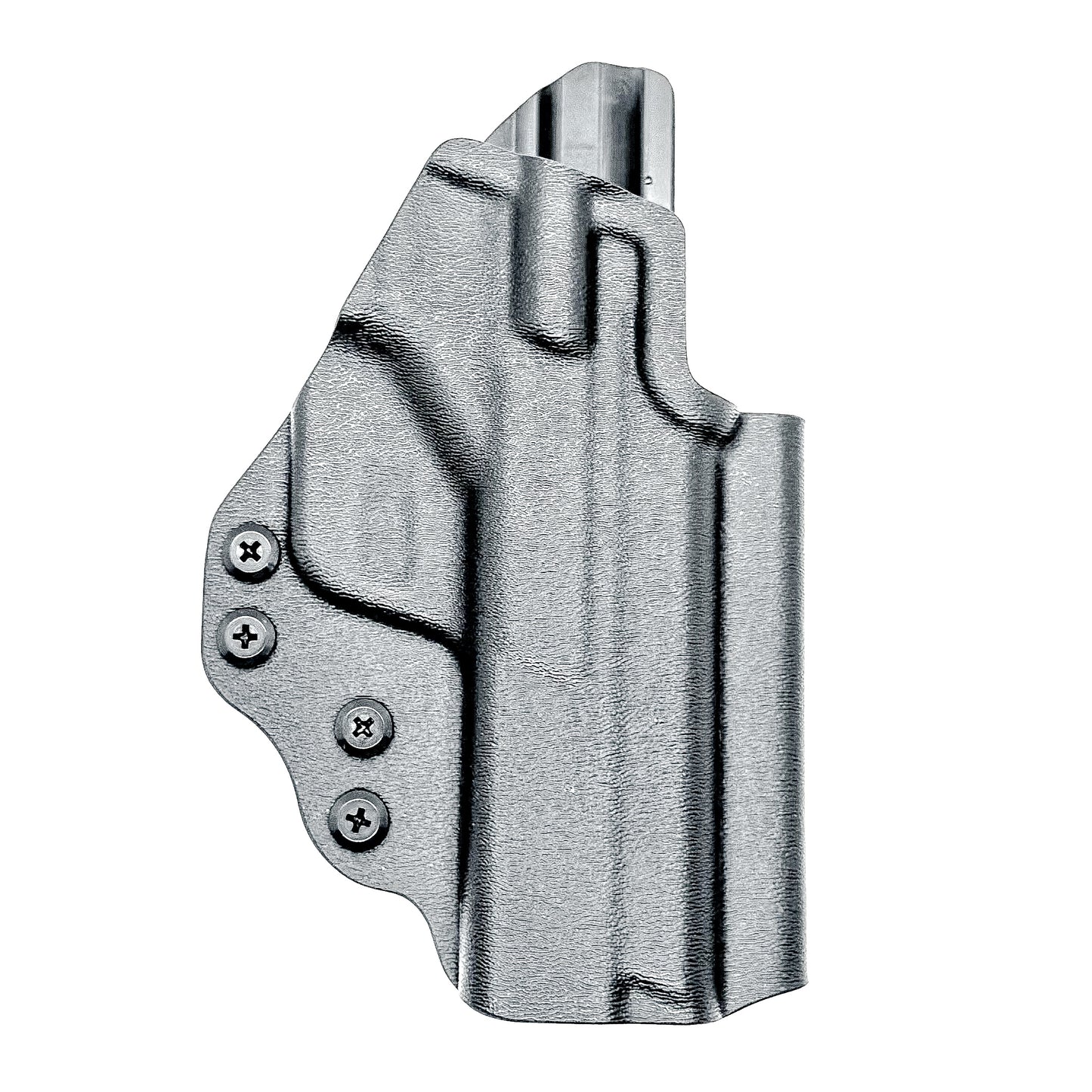 Outside waistband Kydex holster built for Smith & Wesson M&P 4.25", 4", and 3.6" full-size and compact pistols – precision-made by Four Brothers Holsters.