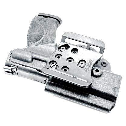 Outside waistband Kydex holster built for Smith & Wesson M&P 4.25", 4", and 3.6" full-size and compact pistols – precision-made by Four Brothers Holsters.