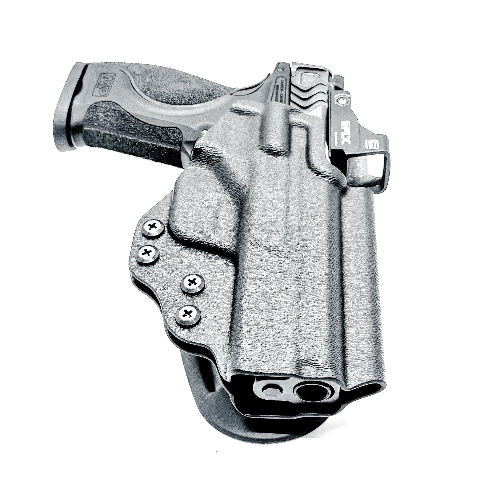 Smith & Wesson M&P 4" & 4.6" 10MM M2.0 Competition Holster from Four Brothers in black with duty drop