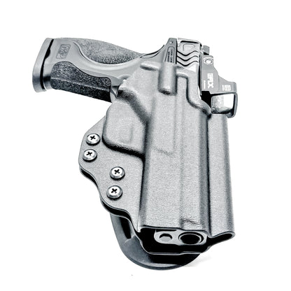 Smith & Wesson M&P 4" & 4.6" 10MM M2.0 Competition Holster from Four Brothers in black with duty drop