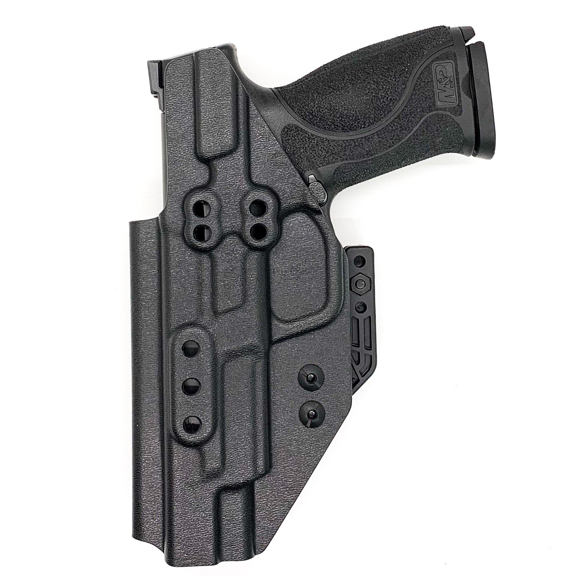 For the best Inside Waistband Holster designed for the Smith and Wesson M&P 10MM M2.0 4" and 4.6" pistol with thumb safety shop Four Brothers 4BROS Holsters.