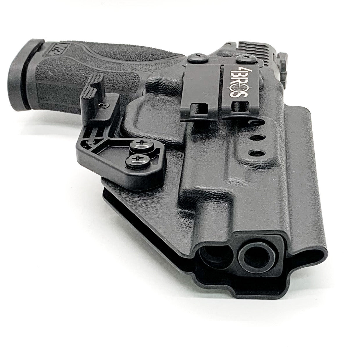 For the best Inside Waistband Holster designed for the Smith and Wesson M&P 10MM M2.0 4" and 4.6" pistol with thumb safety shop Four Brothers 4BROS Holsters.