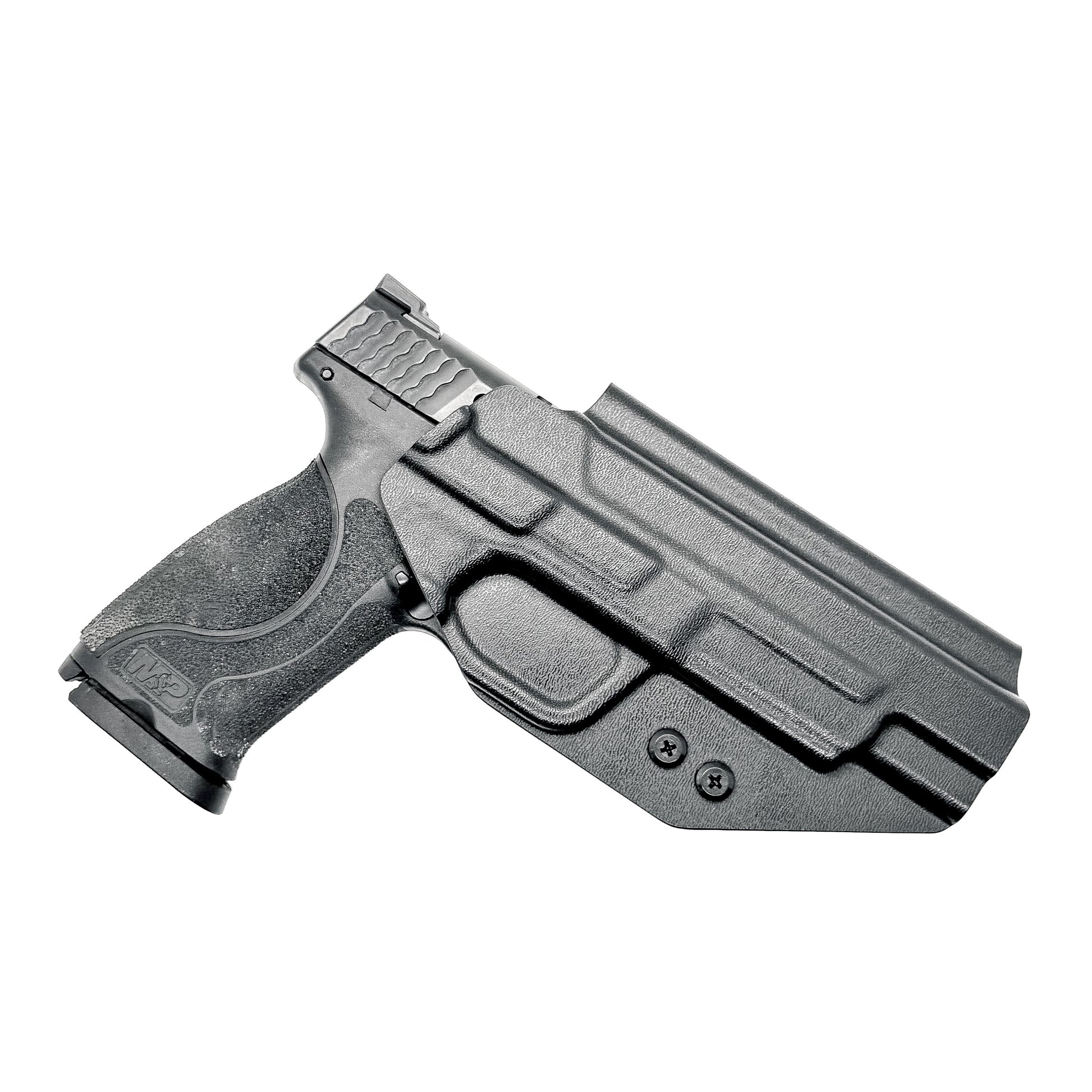 For the best Outside Waistband Holster designed for the Smith and Wesson M&P 10MM M2.0 4" or 4.6" pistol with thumb safety, shop Four Brothers 4BROS Holsters