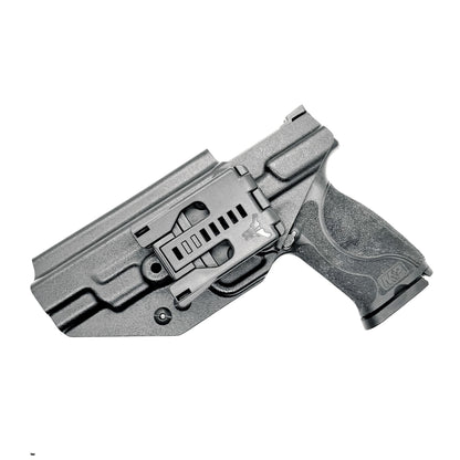 For the best Outside Waistband Holster designed for the Smith and Wesson M&P 10MM M2.0 4" or 4.6" pistol with thumb safety, shop Four Brothers 4BROS Holsters