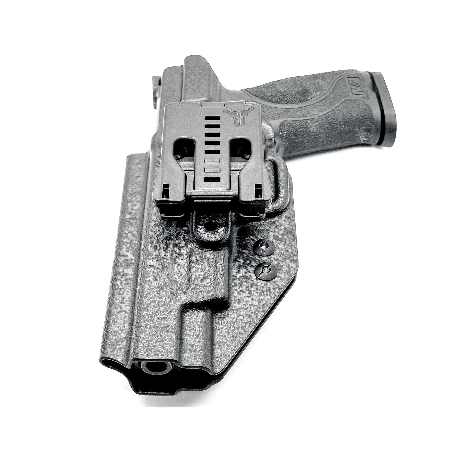 For the best Outside Waistband Holster designed for the Smith and Wesson M&P 10MM M2.0 4" or 4.6" pistol with thumb safety, shop Four Brothers 4BROS Holsters
