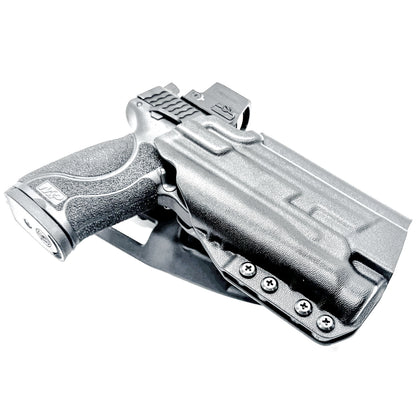 Black OWB Holster for Smith & Wesson M&P 4"  & 4.6" 10MM M2.0 with thumb safety & Streamlight TLR-1 HL Duty & Competition Holster with Duty Drop Attachment.