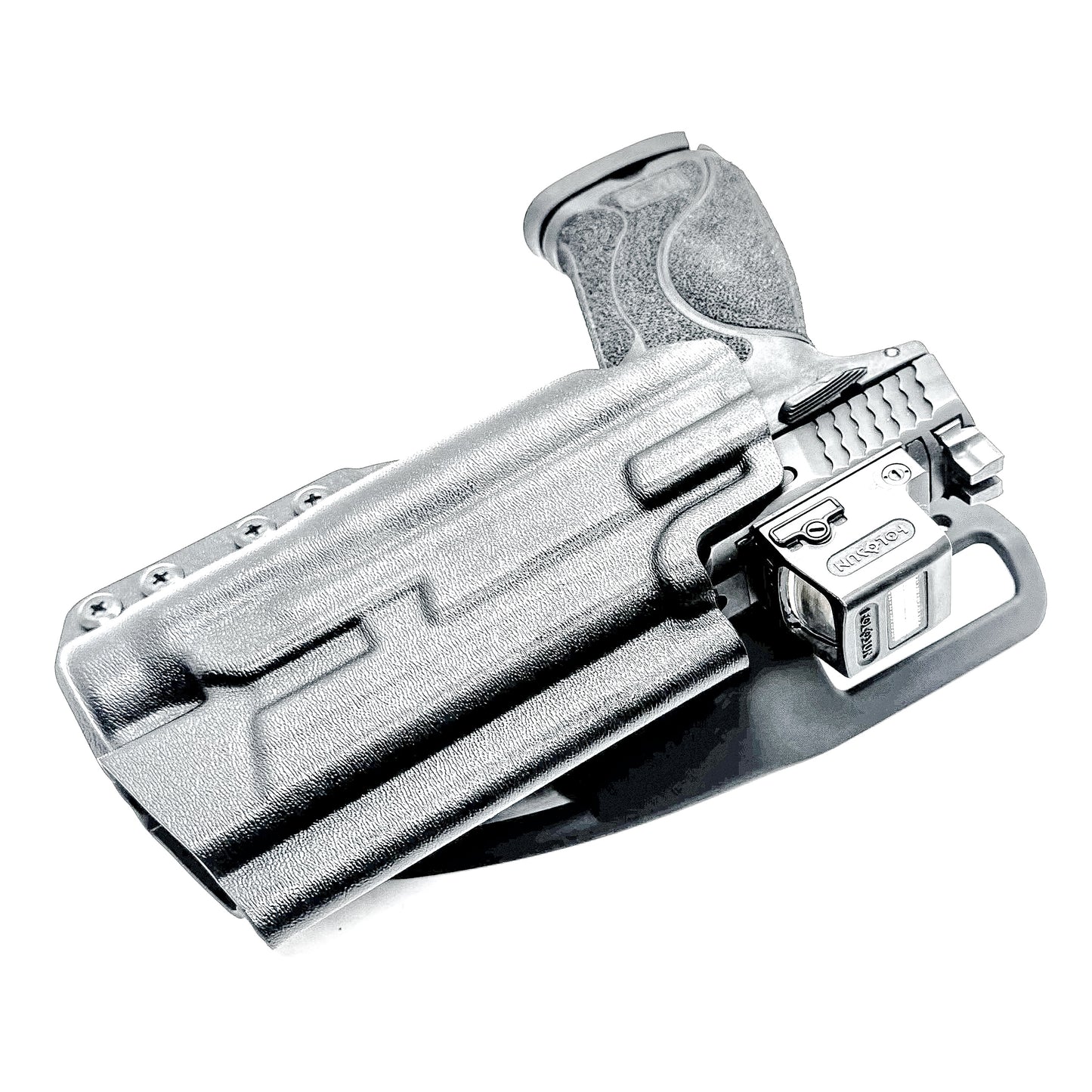 Black OWB Holster for Smith & Wesson M&P 4"  & 4.6" 10MM M2.0 with thumb safety & Streamlight TLR-1 HL Duty & Competition Holster with Duty Drop Attachment.